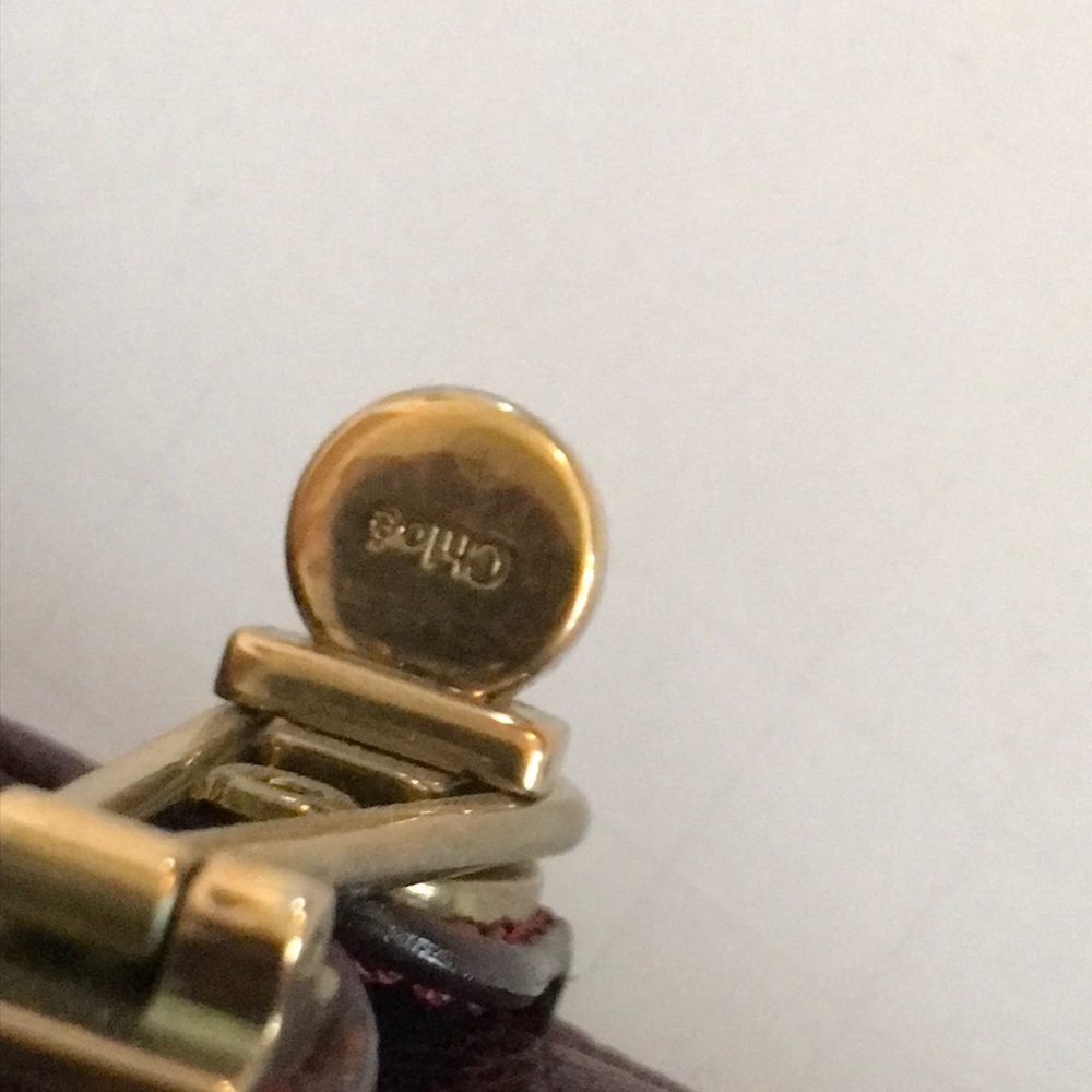 Vintage Chloe Paraty Plum Leather Gold Brass Hardware - Picture 7 of 9